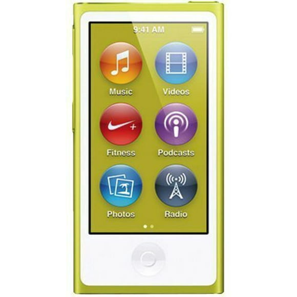 Apple iPod Nano 7e Génération 16 Go Jaune, Lecteur Mp3/ Excellent + Garantie 1 An CPS