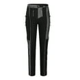 thumbnail image 5 of Womens Jeans Mid Waisted Women's Fashion Flared Wide-foot Patchwork Jeans And Trousers, 5 of 9