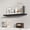 Black-40" - 1 Pack, variant on Floating Shelves 24 Inch Long 9.3 Deep Classic Crown Molding For Wall Rustic Wooden Decor Bathroom Kitchen Office (black 2pack)