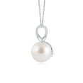 thumbnail image 2 of ANGARA Classic South Sea Cultured Pearl Cross V-Bale Pendant in Platinum for Women | June Birthstone, Birthday, Anniversary, Jewelry Gift for Women | Pearl Necklace, 2 of 7
