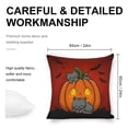 thumbnail image 2 of Cute Cats and Halloween Pumpkin Linen toss pillowcase decoration pillowcase gifting preferred 24x24 inch cushion cover 2 sets sofa pillowcase sofa bedroom living room car, 2 of 8