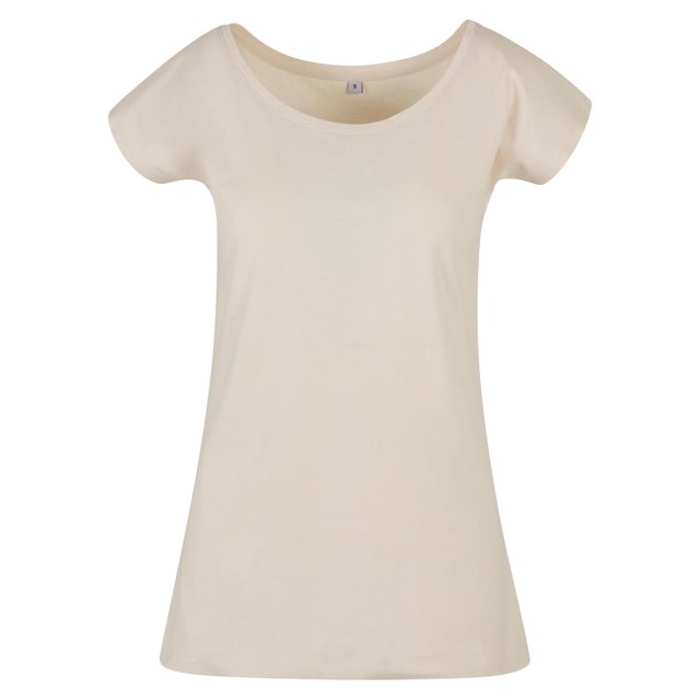 Build Your Brand Womens Wide Neck T-Shirt