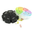 thumbnail image 1 of Pill Container Dust-proof Sealed Well Portable Weekly Tablet Vitamin Pill Box for Travel, 1 of 7