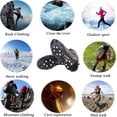 thumbnail image 6 of Aosijia Ice Cleats, Ice Grips Traction Cleats Grippers Anti-Slip Over Shoe/Boot Spikes Crampons 10 Steel Studs Crampons Stretch Footwear XL, 6 of 8