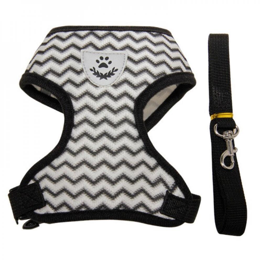 Pet Dog Chest Strap Wave Pattern Reflective Breathable Lightweight Dog