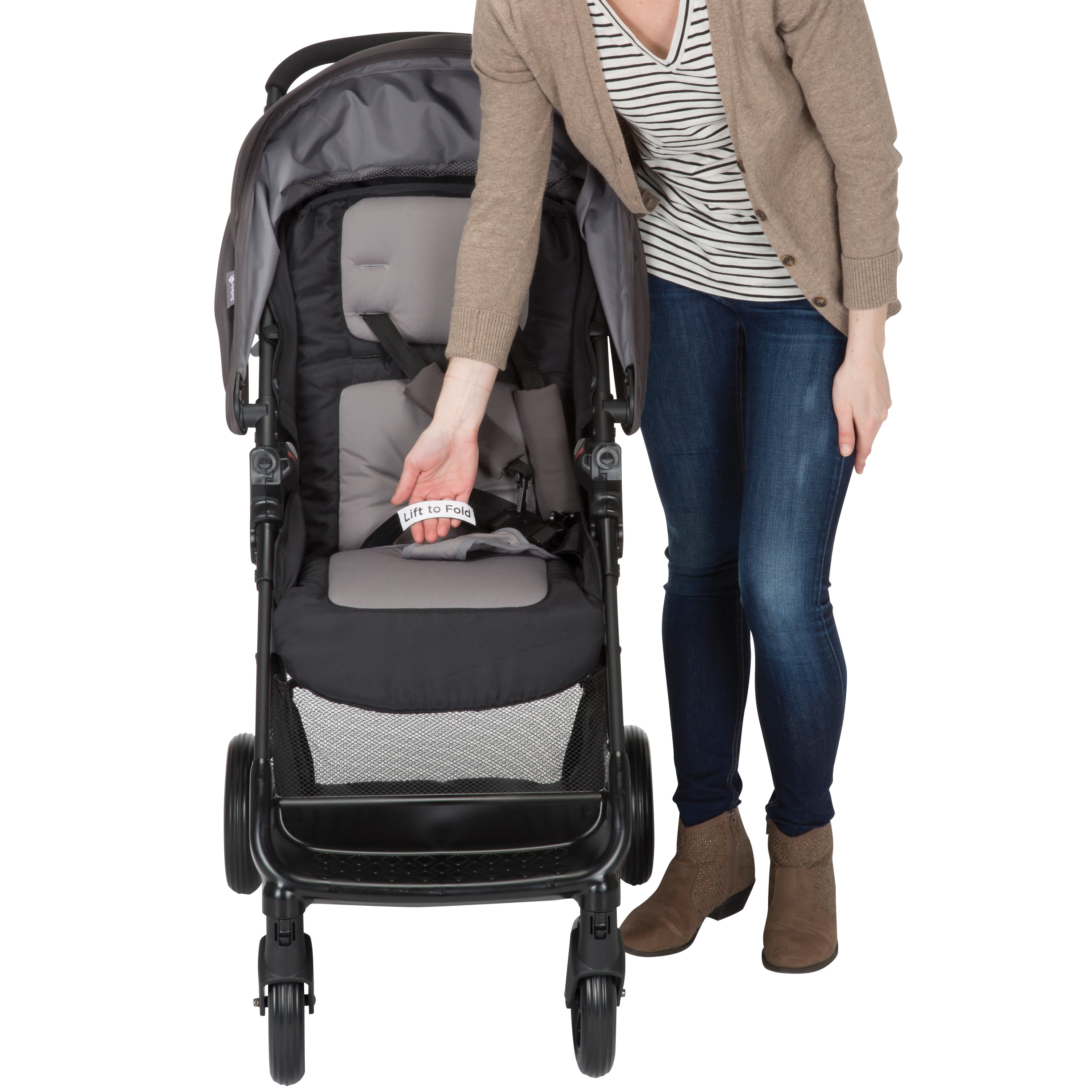 Safety 1ˢᵗ Smooth Ride Travel System Stroller and Infant Car Seat, Monument - image 3 of 28