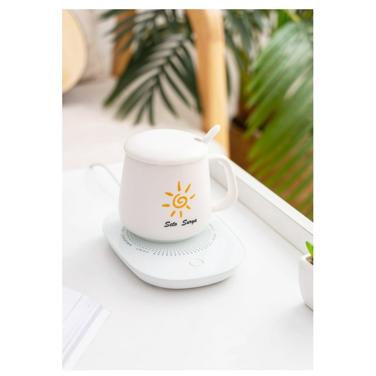 Electric Heated Coaster Coffee Mug Cup Warmer Pad USB Powered Thermostatic  New