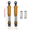 thumbnail image 4 of Xingzhi 2pack/lot Aluminium Big Bore Shocks Oil Damper For 1/10 RC Crawler LCG Cheater Rigs SCX10 TRX4 Front Rear Shock Golden 5, 4 of 6