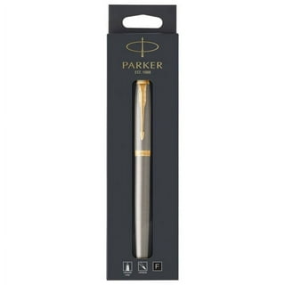 24ct Gold Plated Parker Frontier Fountain Pen Ink Executive Witing Gift  Boxed