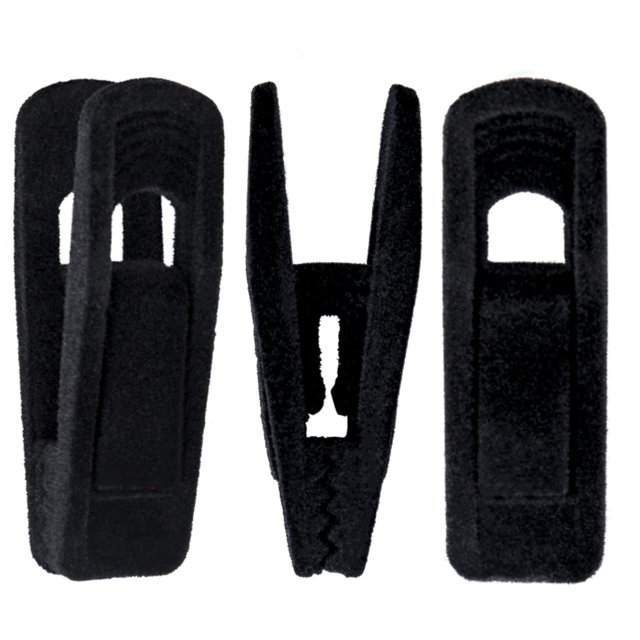 Perchas de terciopelo Corodo con 20 clips negros para pantalones, clips fuertes para los dedos, perfectos para perchas finas