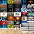 thumbnail image 3 of IDEA4WALL 4pcs Vintage Bar Theme Peel and Stick Wallpaper Removable Wall Murals Large Wall Stickers for Home Decoration, 66"x24", 3 of 5