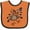 Orange and Black, variant on Inktastic Happy Thanksgiving Turkey Boys or Girls Baby Bib