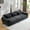 Black, variant on 102" Modular Sectional Cloud Sofa, Folding Convertible Sofa Bed, Floor Boneless Couch, Modular Cushion Couch, for Living Room, Bedroom and Recreation Room, White