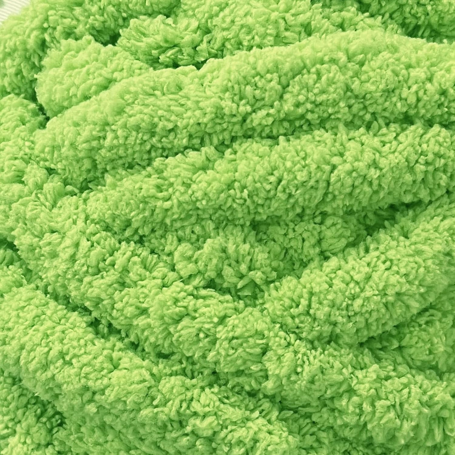 8 Jumbo Pack (27 yds,8 oz Each Skein) Sage Green Chunky Chenille Yarn for Crocheting, Bulky Thick Fluffy Yarn for Knitting,Super Bulky Chunky Yarn for Hand Knitting Blanket, Soft Plush Yarn,