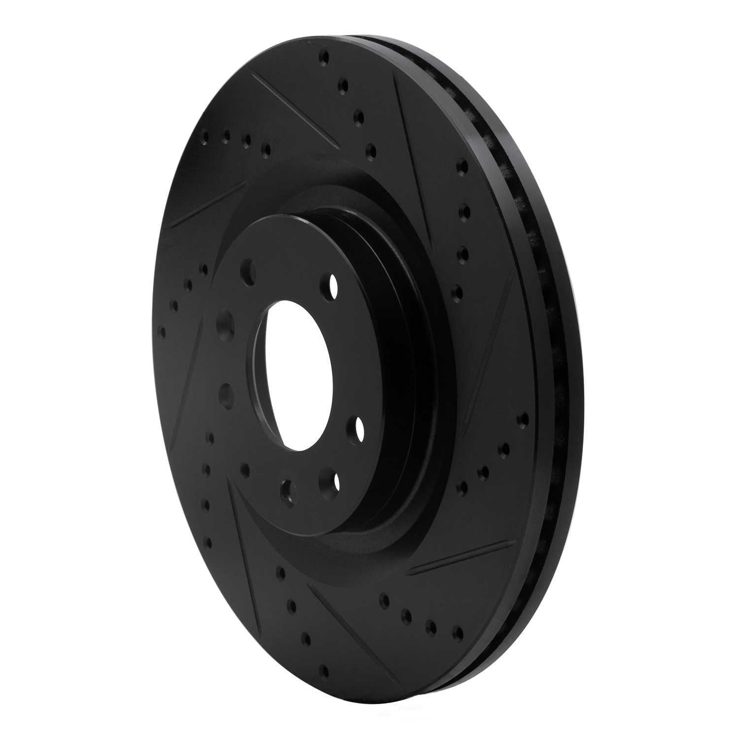 Dynamic Friction Company 633-80069R DFC Brake Rotor - Drilled And Slotted - Black