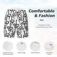 thumbnail image 3 of Balery Hand Drawn Snake Mens Swim Trunks Swim Shorts for Men Quick Dry Inseam Beach Shorts with Compression Liner Pocket-Small, 3 of 9