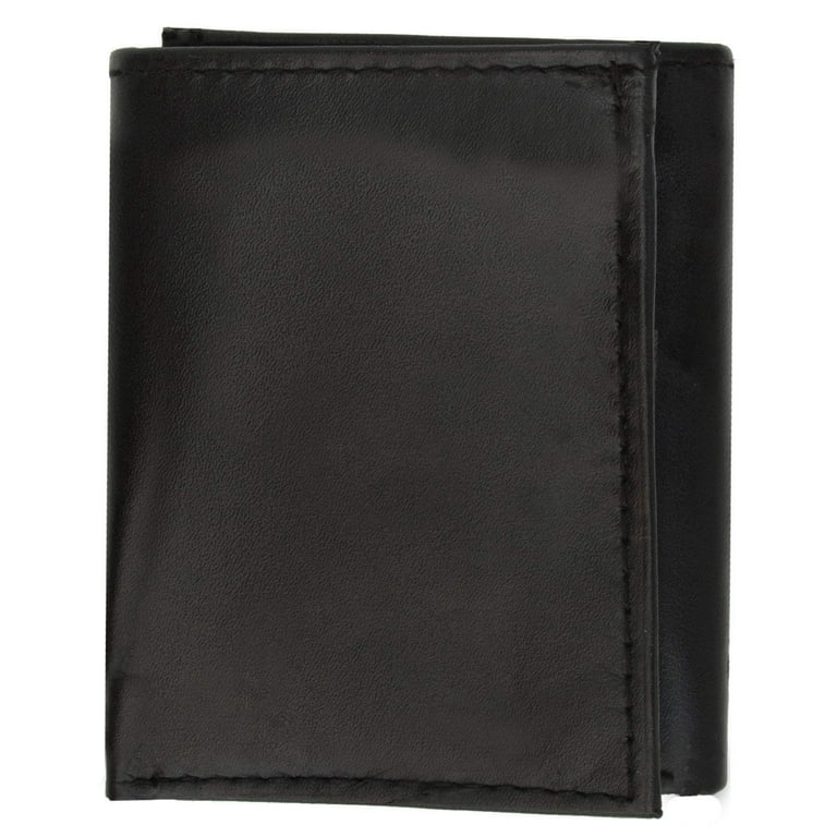 Trifold Lamb Leather Wallet W/Removable ID attached W/Hook
