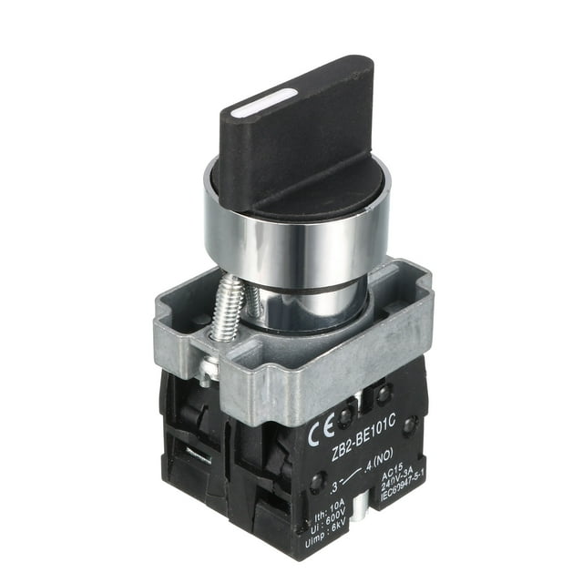 Unique Bargains AC240V/3A 2NO DPST 4 Sélecteur de Terminal Autobloquant Commutateur Rotatif