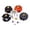 C, variant on Halloween Pumpkins, Halloween Mantel Decorations, Halloween Decorations for Bedroom - Set of 6 Multicolor Artificial Pumpkins for Crafts Fall Decor Indoor Home Halloween Thanksgiving Decor