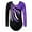 A Black Purple, variant on Girls Embroidery Gymnastics Leotard Long Sleeve Purple Ballet Dance Clothes