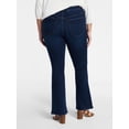 thumbnail image 3 of Terra & Sky Women's Plus High Rise Bootcut Jeans, Sizes 16W-28W, 3 of 5