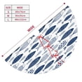thumbnail image 2 of KLL 30" Christmas Tree Skirt Blue Fish Xmas Tree Skirts Mat for New Year Xmas Holiday Party Indoor Outdoor Home Decoration, 2 of 5