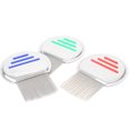 thumbnail image 1 of Hongchun 3pcs Stainless Steel Lice Comb, Metal Nit Comb, Safely Removes Lice,, 1 of 5