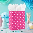 thumbnail image 2 of Hallmark Large Gift Bag (Polka Dots on Hot Pink), 2 of 7