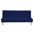 thumbnail image 4 of CJC Armless Sofa Bed Cover Stretch Spandex Futon Slipcover Folding Sofa Bed Cover with Elastic Bottom Solid Color Couch Cover Furniture Protector Without Armrests, 4 of 8