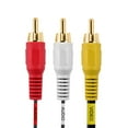 thumbnail image 4 of Cmple - Audio Video RCA Cables 12ft A/V Composite RCA Video Cable 3-RCA AV Cord, Video Cable for DVD Player, VHS Player, HDTV, 4 of 7