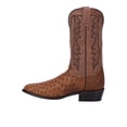thumbnail image 3 of Dan Post Men's Tempe Full Quill Ostrich Western Boot Round Toe Saddle Tan 10 D(M) US, 3 of 5