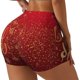 thumbnail image 1 of Balery Merry Christmas Pantalones cortos de entrenamiento estampados para mujer, sin costuras, ajustados, para gimnasio, yoga, correr, deportes, ejercicio activo, fitness.-X-Large, 1 of 8