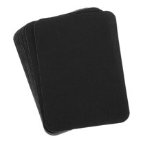 Uxcell 16Pcs Iron-on Patches for Clothing Fabric Repair Patches Iron-On 4.1"x3" for Clothes(Black)