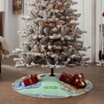 thumbnail image 3 of Lsque Bluey Print Christmas Tree Skirt with Ties and Velcro,Xmas Holiday Decorations, Adjustable Tree Skirt-30", 3 of 6