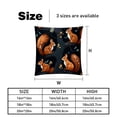 thumbnail image 5 of Squirrel Throw Pillow Covers Set of 2 - Velvet Decorative Pillow Cases with Unique Patterns, 16x16, 18x18, 20x20 Couch, Sofa - Throw Pillows for Living Room, 5 of 6