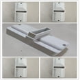 thumbnail image 5 of 5 pcs White Plastic Fence Accessories Posts Fence Accessories (Do not Contain Fence), 5 of 5