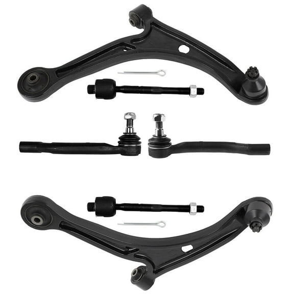 ECCPP Lower Control Arm and Ball Joint Inner Tie Rod End Outer Tie Rod End fit for Acura MDX 2001-2006 for Honda Pilot 2003-2008 6pcs