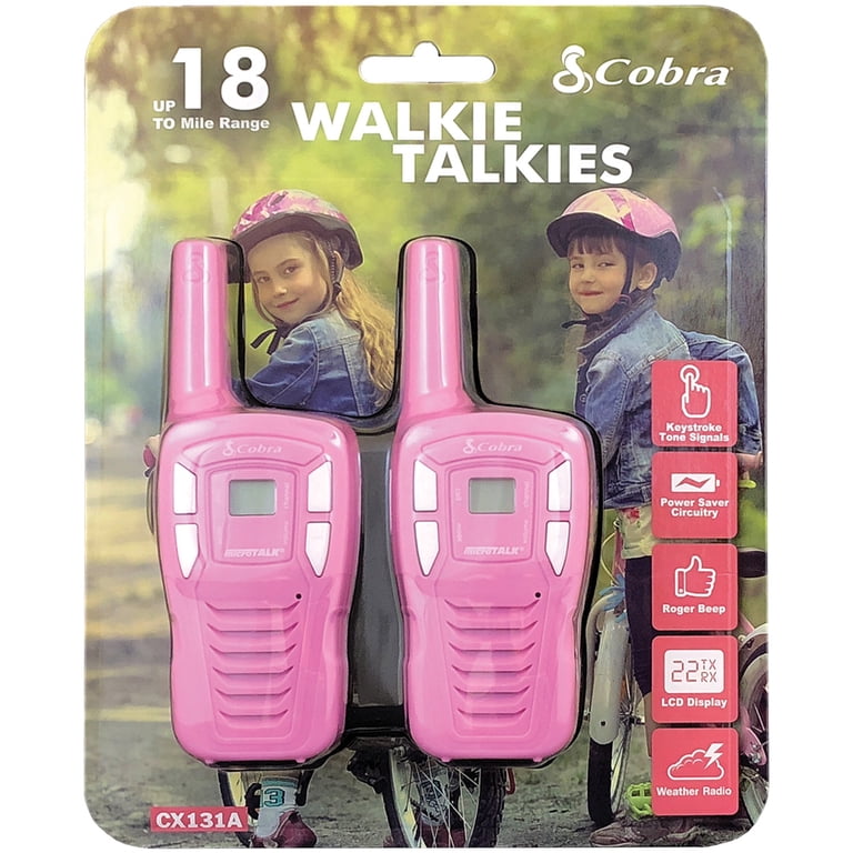 Cobra CX131A Long Range Distance 18-Mile 2-Way Walkie Talkies with