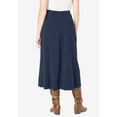 thumbnail image 2 of Woman Within Plus Size Petite Ponte Knit A-Line Skirt, 2 of 5