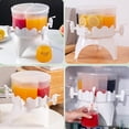 thumbnail image 4 of Dispensador de bebidas de 4 l con grifo, dispensador de agua fría desmontable de 4 rejillas, recipiente para agua de refrigerador giratorio de 360° para jugo, té helado y limonada, 4 of 7