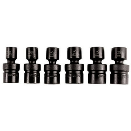 

K Tool 38500 Impact Socket Set 1/2 Drive 6 Piece 13mm to 19mm 6 Point Flex Shallow