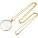 thumbnail image 2 of Hanging Magnifying Glass, 5x Monocle Magnifying Glass With Alloy Gold Neck Chain, 2 of 5