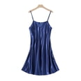 thumbnail image 1 of Camisón de seda de hielo de verano para mujer, pijama sexy de seda fina con tirantes, ropa de hogar de primavera y otoño, 1 of 6