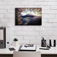 thumbnail image 3 of Epic Graffiti 'Mount Fuji and Tokyo as Night Falls' by Marc Todd, Canvas Wall Art, 18"x12", 3 of 8