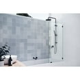 thumbnail image 2 of Glass Warehouse  58.25" x 26.5" Frameless Shower Bath Fixed Panel Matte Black Matte, 2 of 5