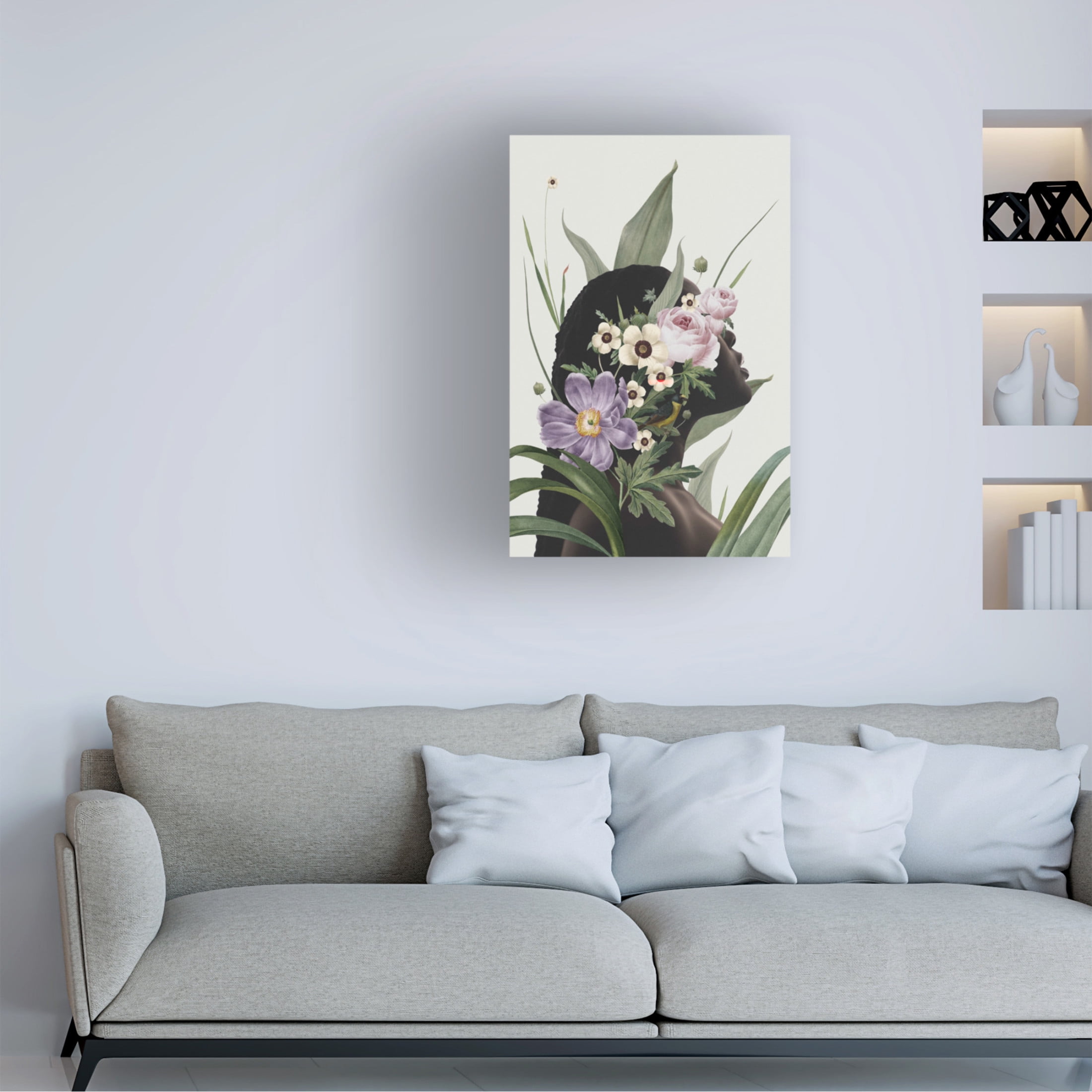 Trademark Fine Art Frida Floral Studio Purple flower Canvas Wall Art