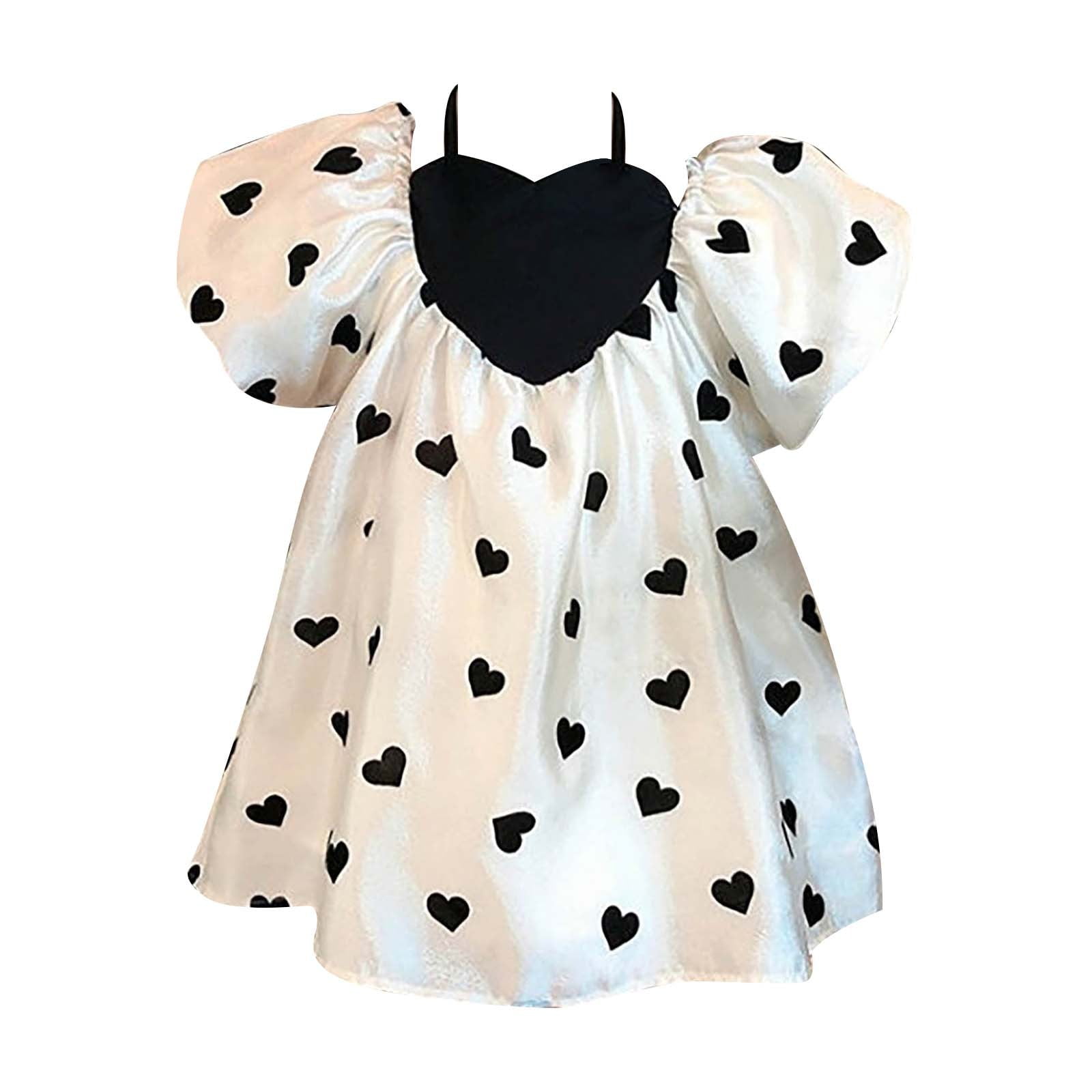 Girls spotty dress sales