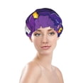 thumbnail image 3 of Easygdp Astronaut Shower Caps for Women, Double Waterproof Layers Shower Cap, Quick Drying Bath Hair Cap Reusable, 3 of 9