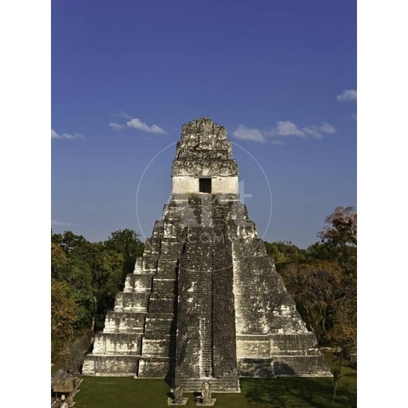 Temple I or Temple of the Giant Jaguar at Tikal, Scenic World Culture Unframed Photographic Print Wall Art by Danny Lehman Sold by Art.Com