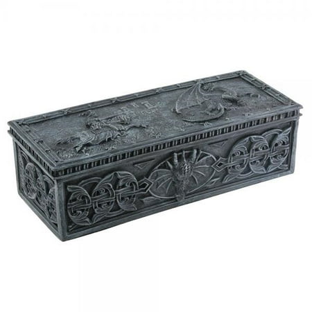 St. George Hinge Box Collectible Tribal Container Statue